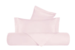 Parure Copripiumino in Raso di puro cotone Rosa