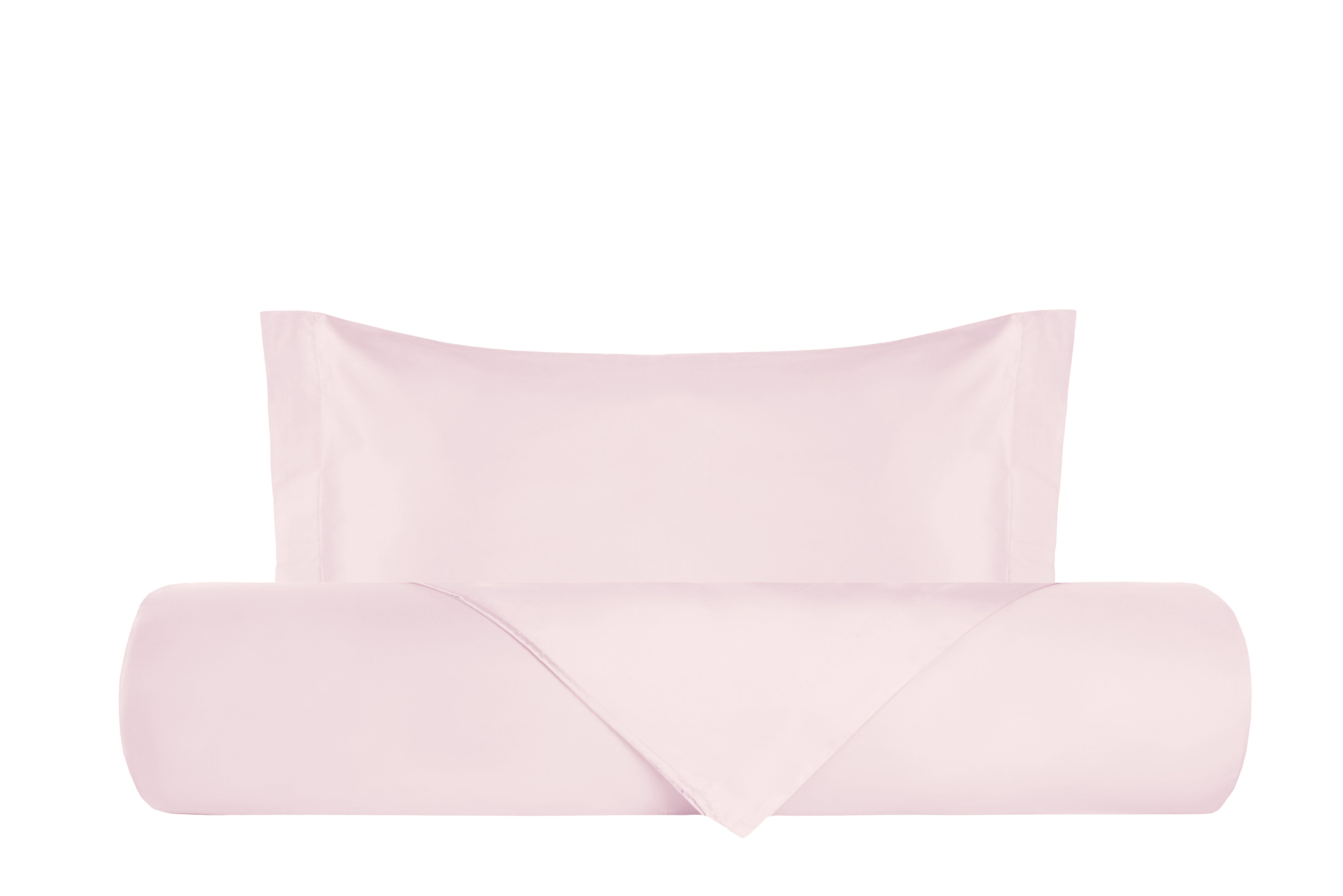 Parure Letto in Raso di puro cotone Rosa