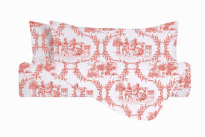 Set copripiumino federe parure Copripiumino eleganti fantasie stampa digitale 100% cotone Made in Italy TROILE DE JOUY MALDIVE