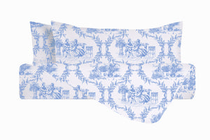 Set copripiumino federe parure Copripiumino eleganti fantasie stampa digitale 100% cotone Made in Italy TROILE DE JOUY OLIMPIA