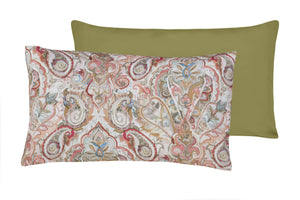 Set copripiumino federe bifaccia Doubleface parure Copripiumino eleganti fantasie stampa digitale 100% cotone Made in Italy PAISLEY DORATO