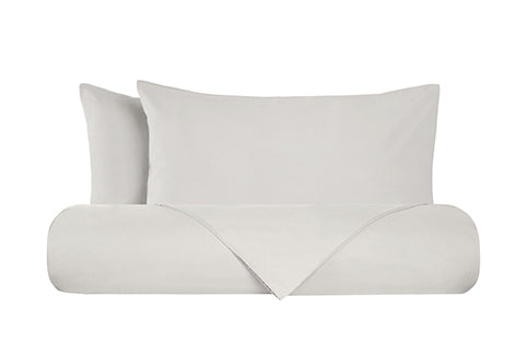 Set Letto federe parure Letto flanella caldo cotone 100% cotone Made in Italy PANNA
