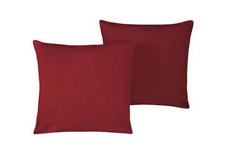 Coppia di federe Set di 2 federe copricuscino guanciale Letto in flanella caldo cotone 100% cotone Made in Italy BORDEAUX