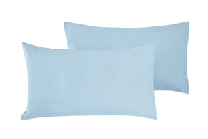 Completo letto lenzuola flanella caldo cotone 100% cotone Made in Italy  CELESTE