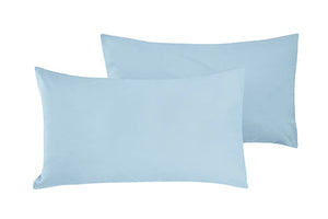 Coppia di federe Set di 2 federe copricuscino guanciale Letto in flanella caldo cotone 100% cotone Made in Italy CELESTE