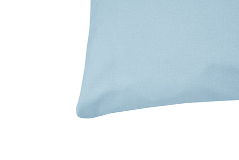 Coppia di federe Set di 2 federe copricuscino guanciale Letto in flanella caldo cotone 100% cotone Made in Italy CELESTE