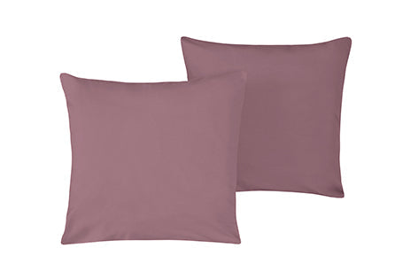 Coppia di federe Set di 2 federe copricuscino guanciale Letto in flanella caldo cotone 100% cotone Made in Italy PRUGNA