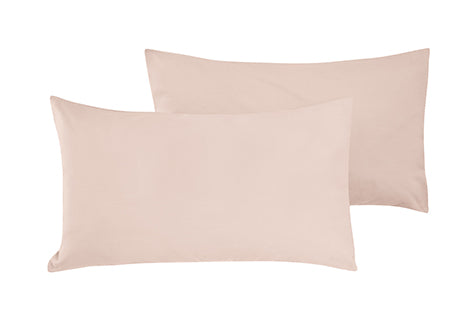 Coppia di federe Set di 2 federe copricuscino guanciale Letto in flanella caldo cotone 100% cotone Made in Italy ROSA