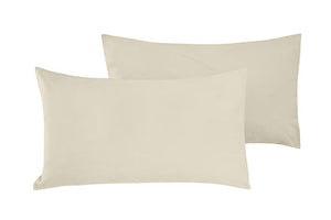Coppia di federe Set di 2 federe copricuscino guanciale Letto in flanella caldo cotone 100% cotone Made in Italy SABBIA