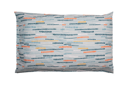 Completo letto lenzuola in cotone made in italy COLORDOTS AZZURRO