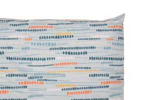 Completo letto lenzuola in cotone made in italy COLORDOTS AZZURRO