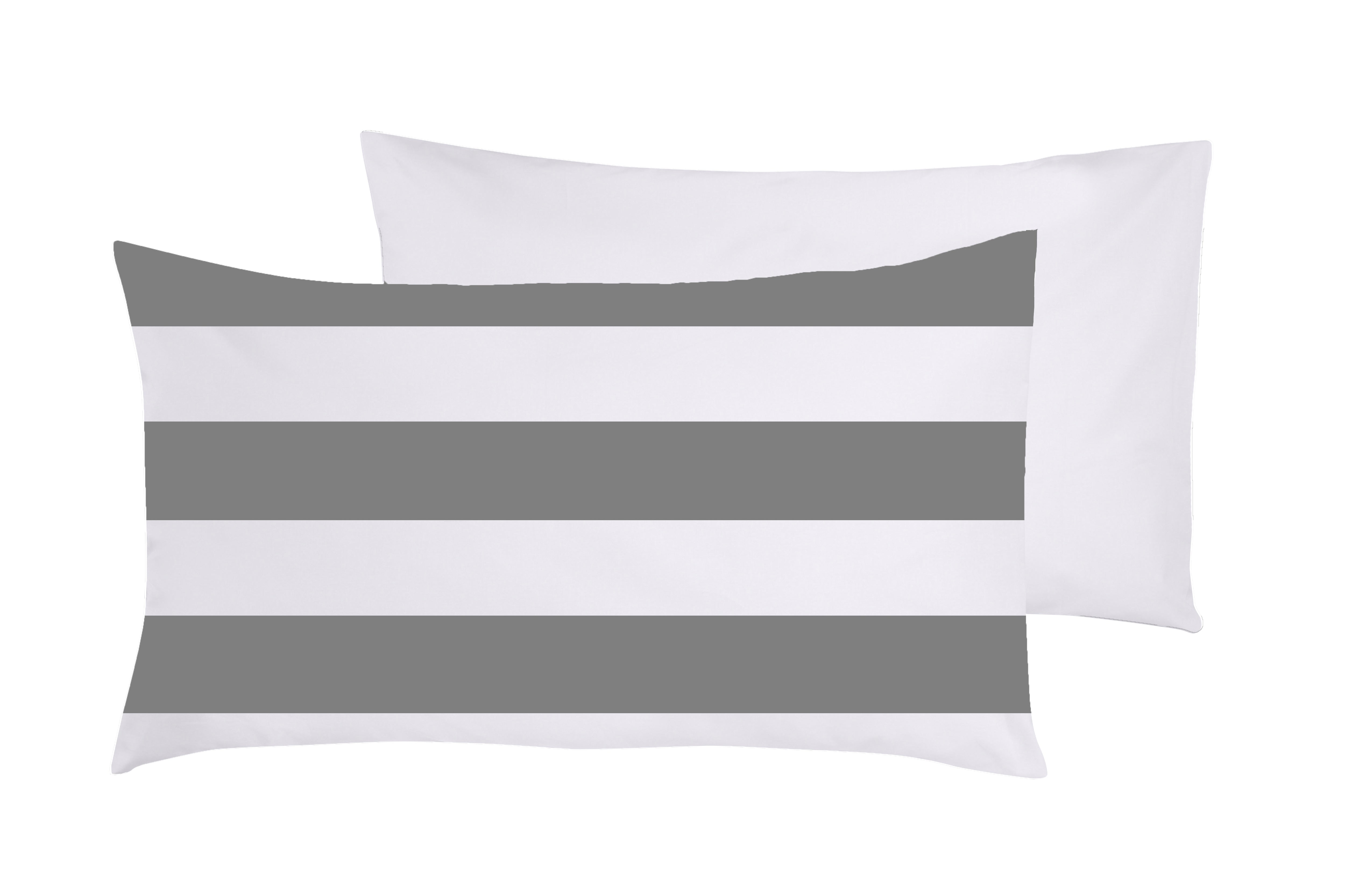 Completo letto lenzuola federe bifaccia double face stampa digitale in cotone made in italy RIGA MAXI GRIGIO