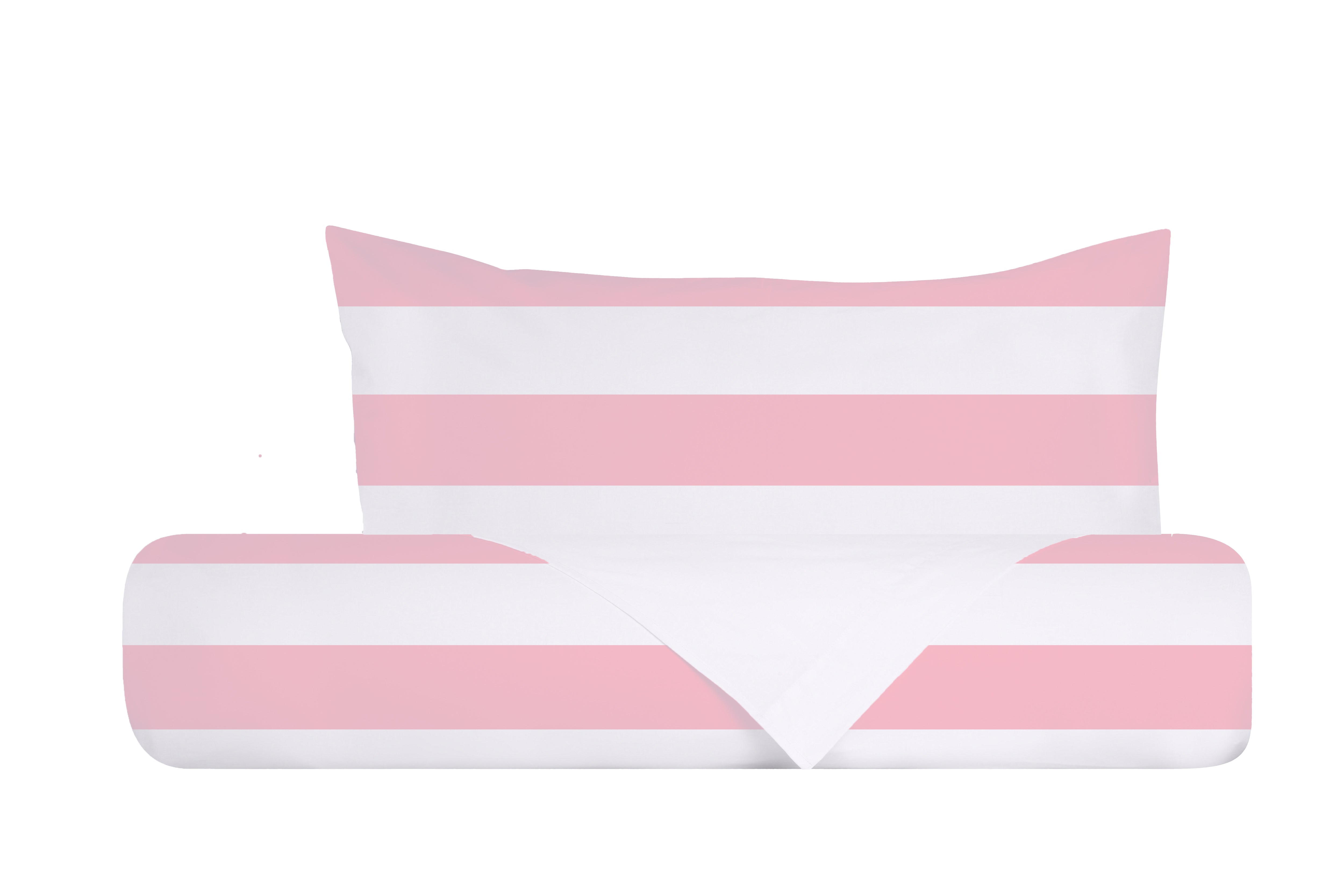 Set copripiumino federe bifaccia doubleface parure copripiumino stampa digitale 100% cotone Made in Italy RIGA MAXI ROSA