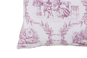 Set copripiumino federe parure Copripiumino eleganti fantasie stampa digitale 100% cotone Made in Italy TROILE DE JOUY BORGOGNA
