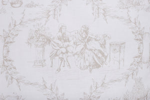 Set copripiumino federe parure Copripiumino eleganti fantasie stampa digitale 100% cotone Made in Italy TROILE DE JOUY CAMARGUE