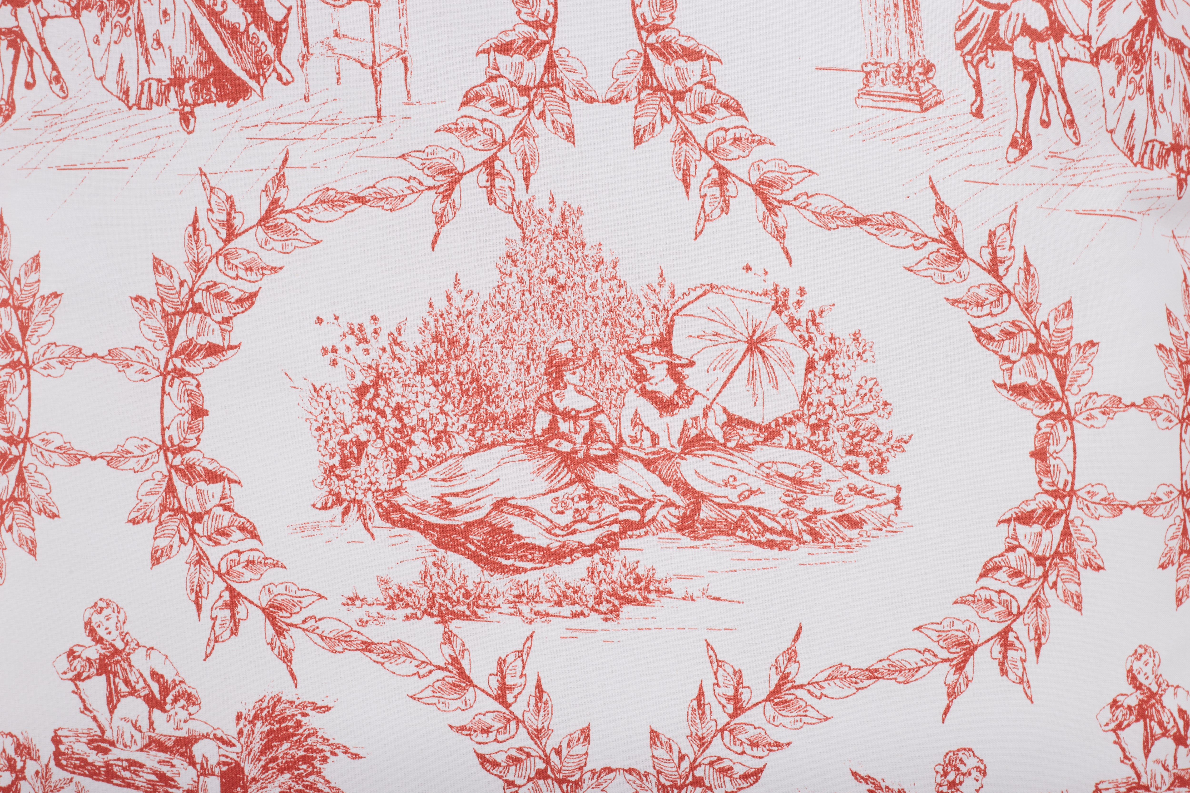 Completo letto lenzuola federe stampa digitale in cotone made in italy TOILE DE JOUY MALDIVE