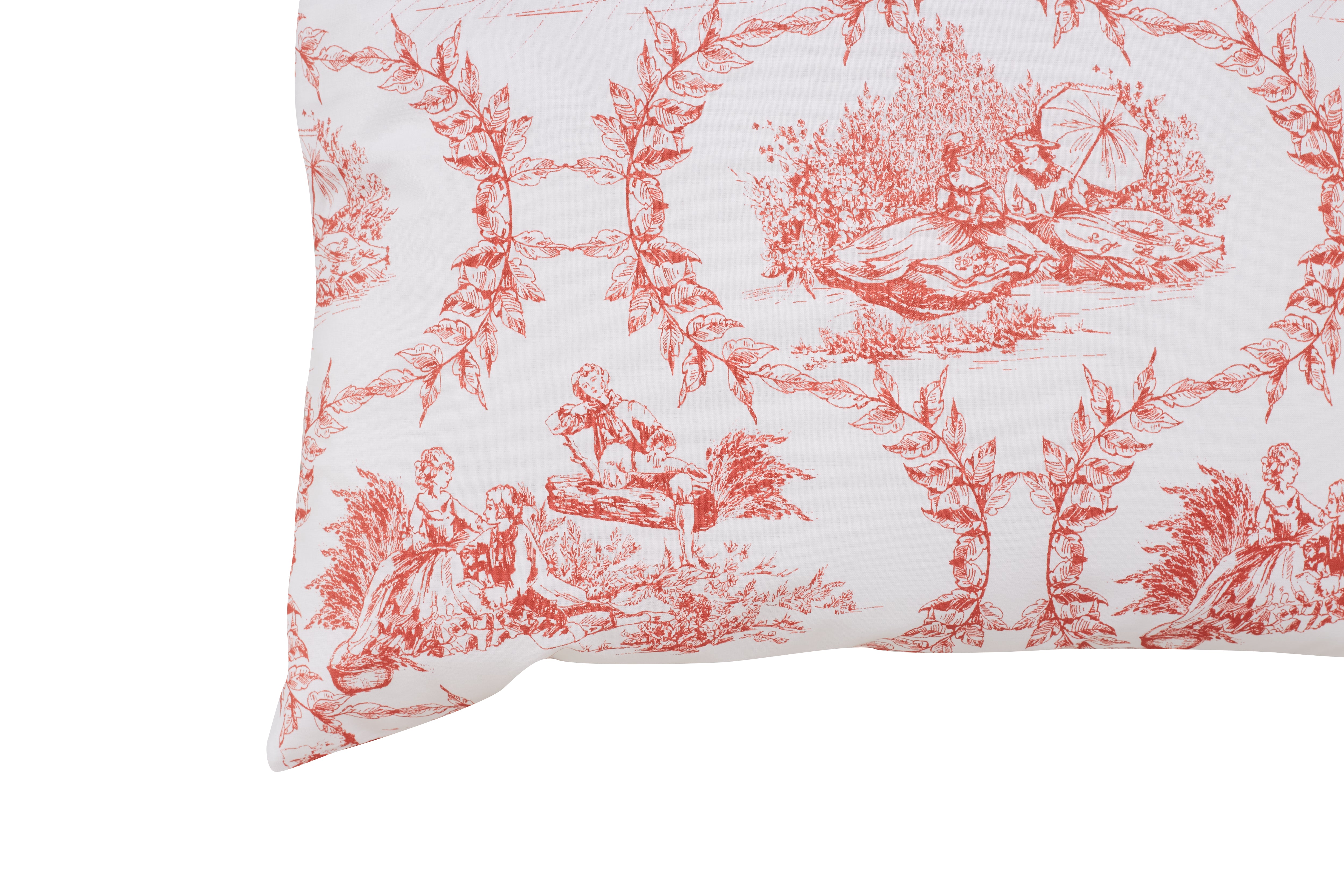 Completo letto lenzuola federe stampa digitale in cotone made in italy TOILE DE JOUY MALDIVE