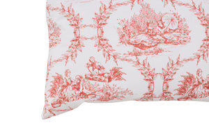 Completo letto lenzuola federe stampa digitale in cotone made in italy TOILE DE JOUY MALDIVE