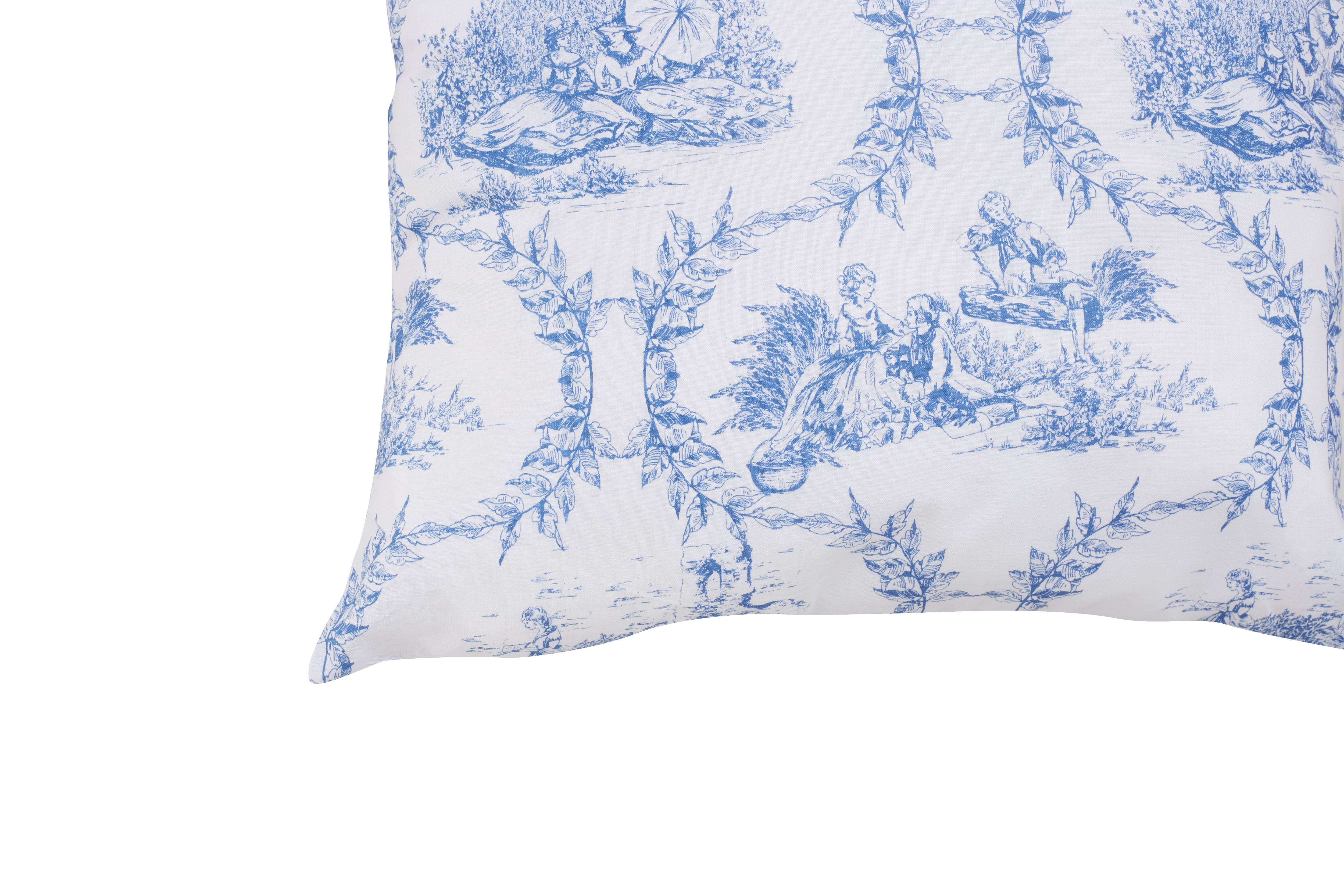 Completo letto lenzuola federe stampa digitale in cotone made in italy TOILE DE JOUY OLIMPIA