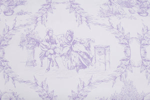 Set copripiumino federe parure Copripiumino eleganti fantasie stampa digitale 100% cotone Made in Italy TROILE DE JOUY VIOLETTA