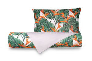 Set Copripiumino federe bifaccia Doubleface parure Copripiumino Stampa Digitale Cotone Made in Italy AFRICA/BIANCO