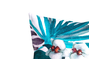 Completo letto lenzuola federe bifaccia double face stampa digitale in cotone made in italy  MALDIVE/VERDE AZZORRE