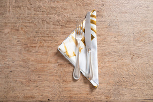 Set di 6 tovaglioli da tavola in stoffa 45 x 45 CM cotone stampa digitale dai colori vivi ed intensi lavabili in lavatrice made in Italy CONCHIGLIONI