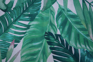 Set di 6 tovaglioli da tavola in stoffa 45 x 45 CM cotone stampa digitale dai colori vivi ed intensi lavabili in lavatrice made in Italy FOGLIE VERDI