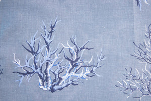 Set di 6 tovaglioli da tavola in stoffa 45 x 45 CM 100% cotone stampa digitale dai colori vivi ed intensi lavabili in lavatrice made in Italy MARE D'INVERNO
