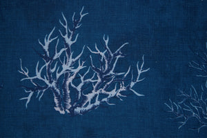 Set di 6 tovaglioli da tavola in stoffa 45 x 45 CM 100% cotone stampa digitale dai colori vivi ed intensi lavabili in lavatrice made in Italy MARE PROFONDO