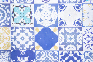 Tovaglia da tavola in 100% cotone stampa digitale dai colori vivi ed intensi lavabile in lavatrice made in Italy MAIOLICHE VIETRI