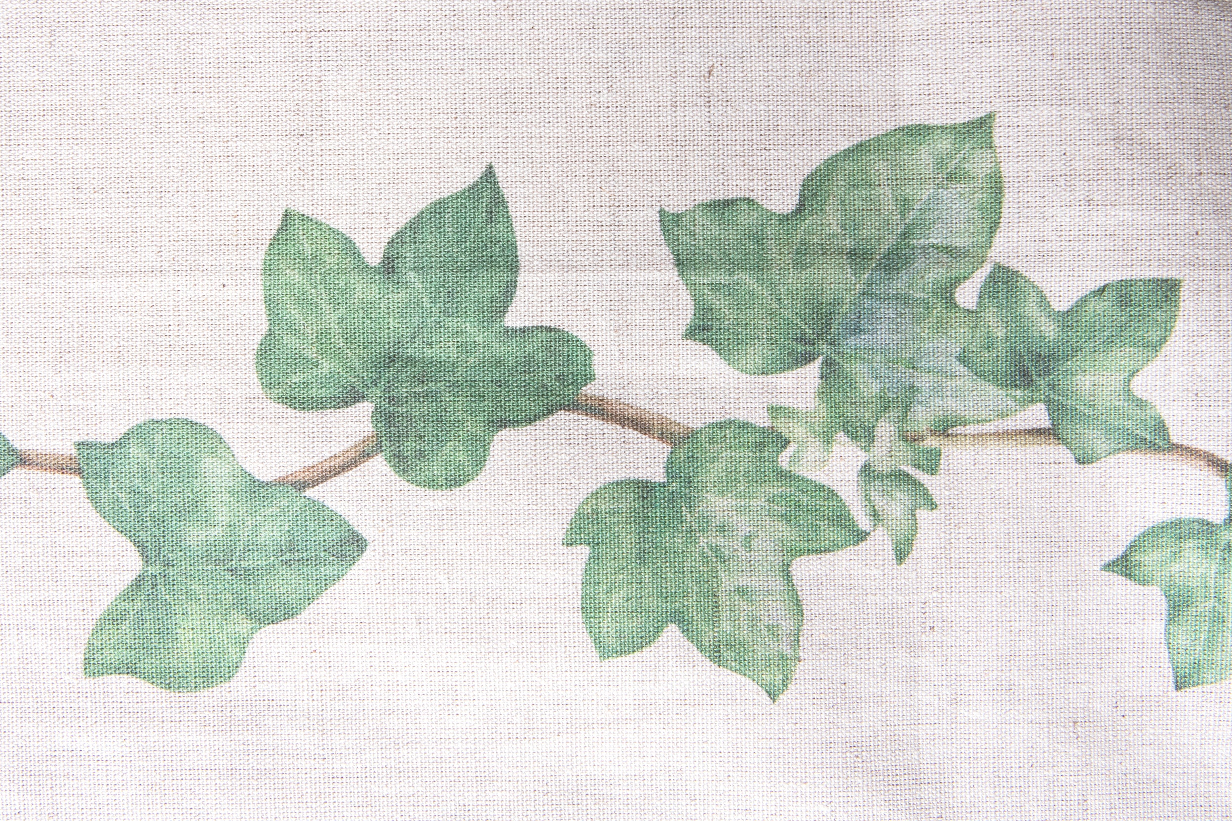 Runner da tavola in misto lino stampa floreale fiori morbido resistente elegante made in italy  EDERA - Vanita di raso