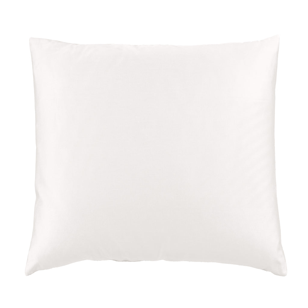 Cuscino Arredo 50 x 50 cm in Raso di puro cotone Bianco - Vanita di raso